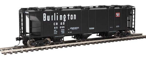 Walthers Mainline HO Scale 50' 3-Bay Covered Hopper CB&Q #85055