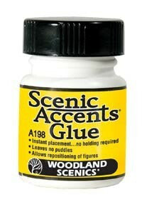 Woodland Scenics 1.25 oz All - Scales Accent Glue 785 - 198 for Instant Figure Placement