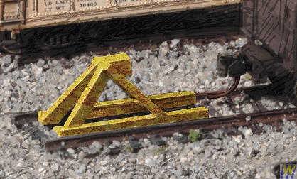 Walthers 933 - 2602 Yellow Track Bumpers for N Scale Model Trains (Pack of 5)