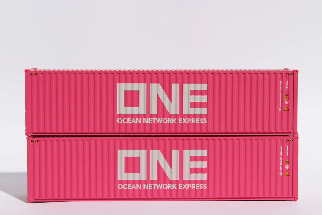 JTC Model Trains N Scale 405138 One GCXU (Global Lease) 40-Foot High Cube Containers with Magnetic System and Corrugated Sides for Model Railway