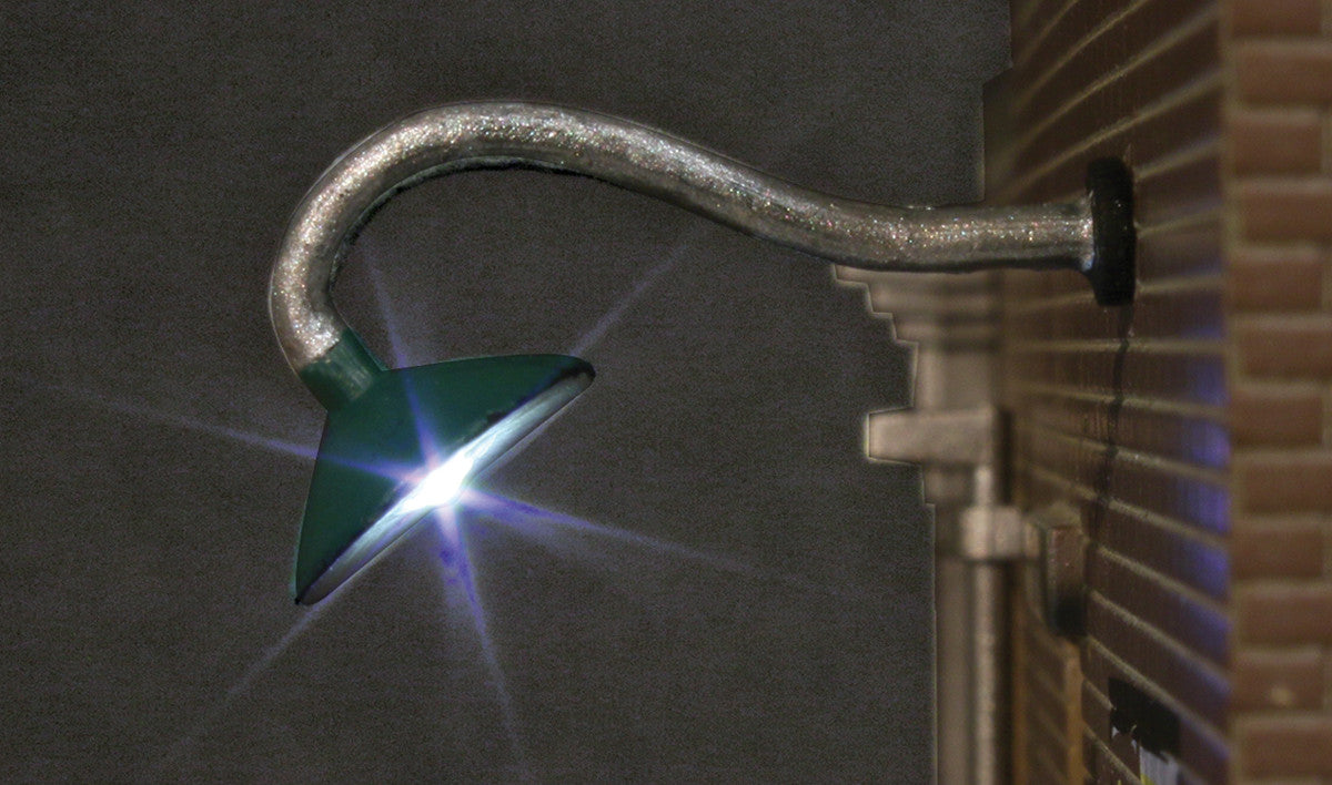 Woodland Scenics O Scale Just Plug(TM) Gooseneck Wall Mount Lights - Pack of 2 (Part # 785-5662)