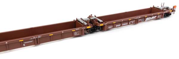 Walthers HO Scale BNSF Railway 5-Unit Rebuilt 40' Well Car #238223 A-E