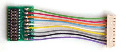 HO Scale 9-Pin JST to NEM21 European Harness - Train Control System T-1-21 Part #745-1352