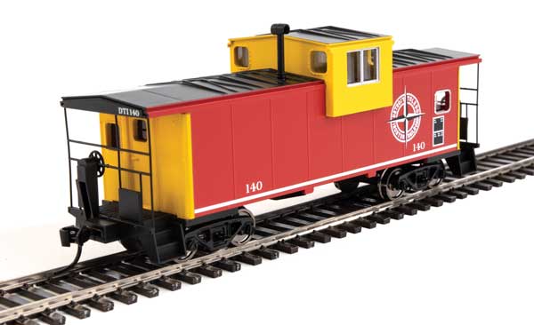 Walthers Mainline HO Scale Model Train Caboose - DT&I Detroit, Toledo & Ironton #140, International Extended Wide-Vision Design