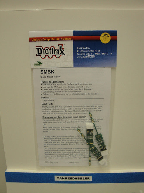 Digitrax HO Scale Signal Mass Base Kit 3 (Part # 245 - SMBK)