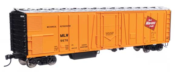 HO Scale Walthers Mainline 50' AAR MILW Milwaukee Road #9676 Mechanical Refrigerator Car
