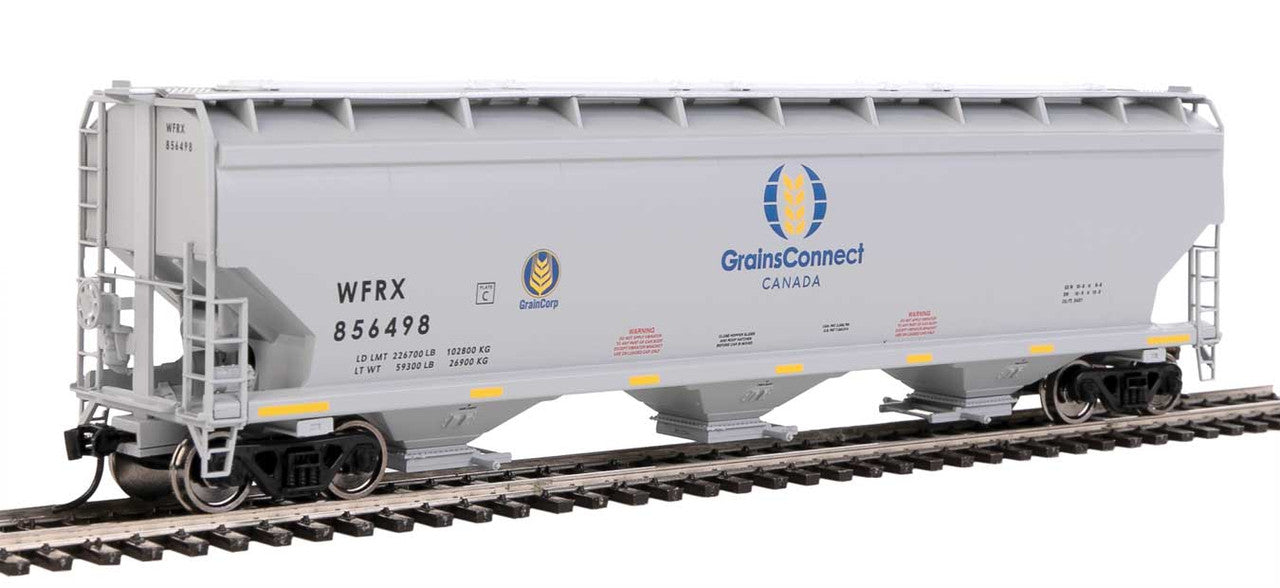 Walthers Mainline HO Scale 60' NSC 5150 3-Bay Covered Hopper WFRX #846498 Limited Edition