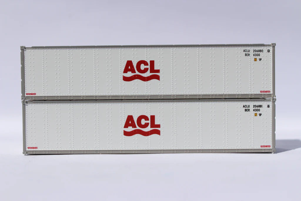 JTC N Scale 40' Standard Height (8'6) ACL Smooth-side Model Train Containers