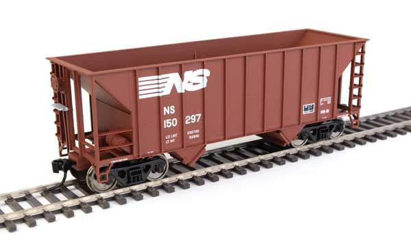 HO Scale Walthers 910-56614 34' 100-Ton 2-Bay Hopper - Norfolk Southern NS #150297