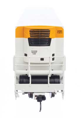 Walthers HO Scale 72-Foot Modern Refrigerator Boxcar for Model Railroads - UP Union Pacific ARMN #112015, White Color with High Reporting Mark and Cold Connect Logo