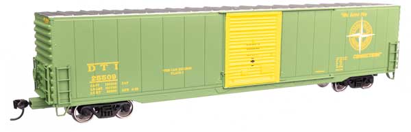 Walthers HO Scale 60-Foot Pullman-Standard Single Door Auto Parts Boxcar for Model Railroading, DT&I Detroit, Toledo & Ironton #25509, Mainline Series 910-3363