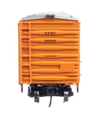 HO Scale Model Train Walthers Mainline 910 - 3777 50 - Foot AAR Mechanical Refrigerator Car Representing SFRC Santa Fe #56669