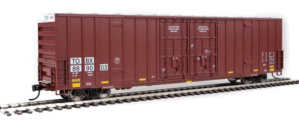 Walthers HO Scale 60-Feet High Cube Plate F Boxcar Model for TTX - TBOX #889003 in Limited Edition
