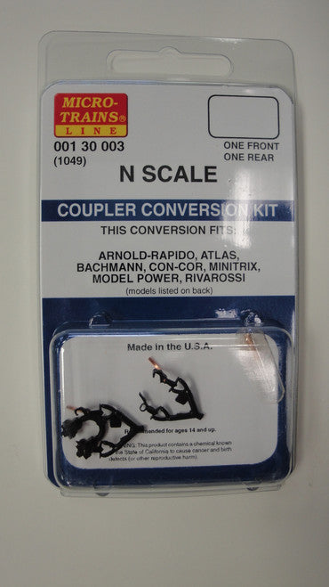 N Scale 00130003 Micro Trains Coupler Conversion Kit (1049) - Ideal for Model Train Enthusiasts