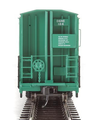 Walthers Proto HO Scale Model Train - 56-Foot Thrall All-Door Boxcar in Two-Tone Green, D&NE Potlatch #124 (Limited Edition)