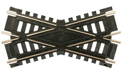 173 ATLAS 30 - Degree Crossing, 4' 10.2cm, Black Ties, Code 100 HO Scale Model