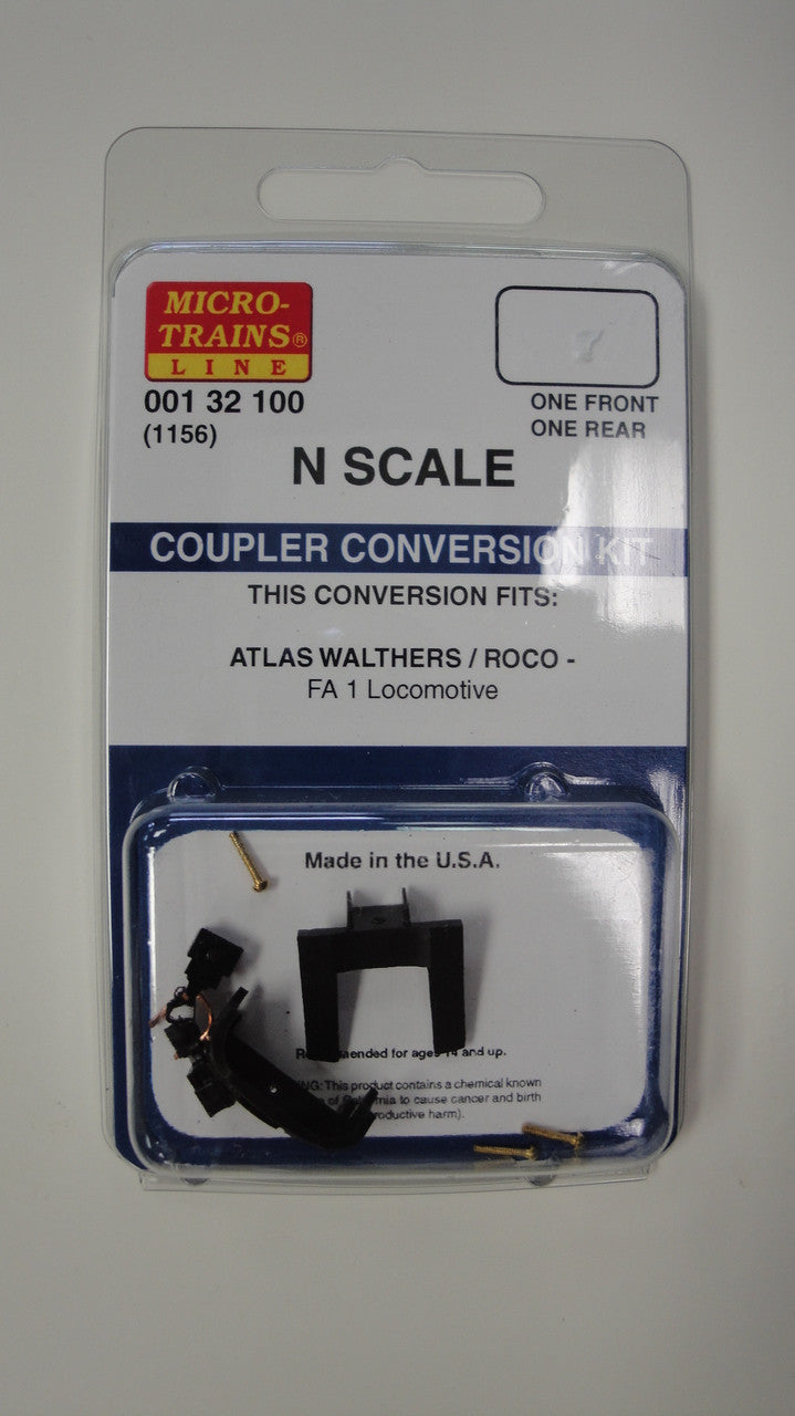 N Scale 001 32 100 Micro Trains Coupler Conversion Kit - 1156