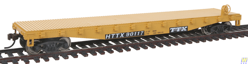 HO Scale 1463 WAL-931-1463 Ready-to-Run TTX Flat Car