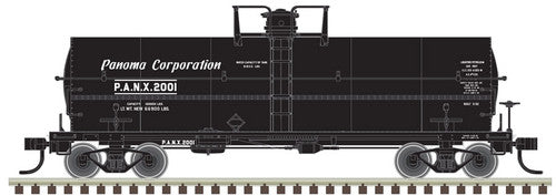 ATLAS HO Scale 11000 Gallon Tank Car - PANX - Panoma Corporation #2012, Part # 150 - 20005485, Ready - to - Run Model for Rail Enthusiasts