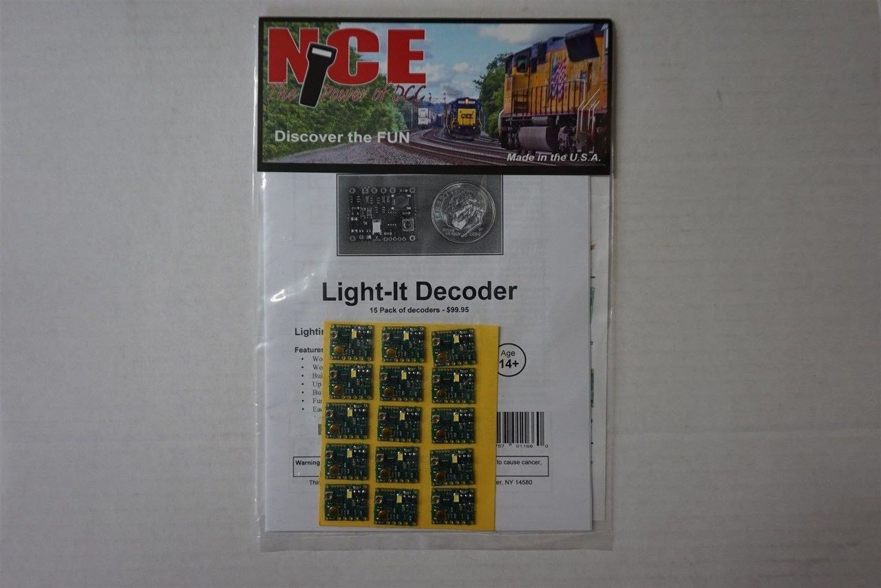 15-Pack of NCE Light-It Universal Lighting & Signal Decoder, Part # 524-163