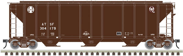 N Scale Atlas Covered Hopper ATSF - Santa Fe Q Logo #304179 Part#150-50004600