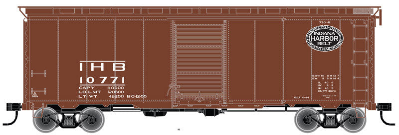 ATLAS HO Scale 40' Postwar Boxcar Indiana Harbor Belt IHB #10762 Part 150 - 20004770
