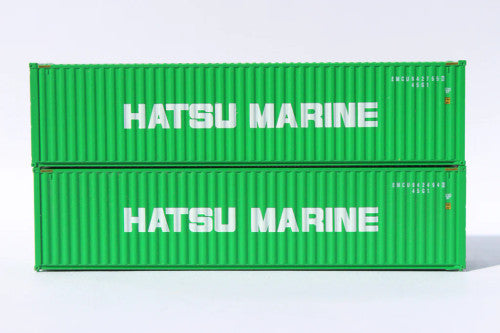 JTC N Scale 40' HIGH CUBE Hatsu Marine Containers with Magnetic System