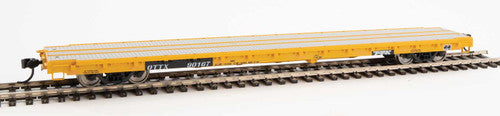 Walthers HO Scale 60' Pullman - Standard Flatcar TTX OTTX #90167 for Farm Machinery Service