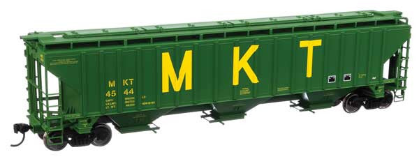HO Scale Walthers 910 - 49027 Trinity 4750 3 - Bay Covered Hopper MKT #4544