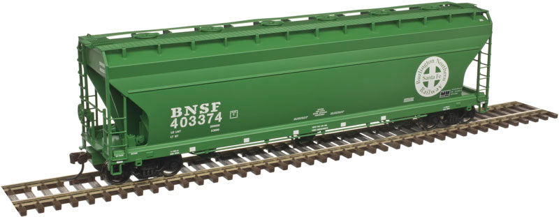 ATLAS HO Scale ACF 4650 Centerflow Covered Hopper BNSF #403369 (Cascade Green)