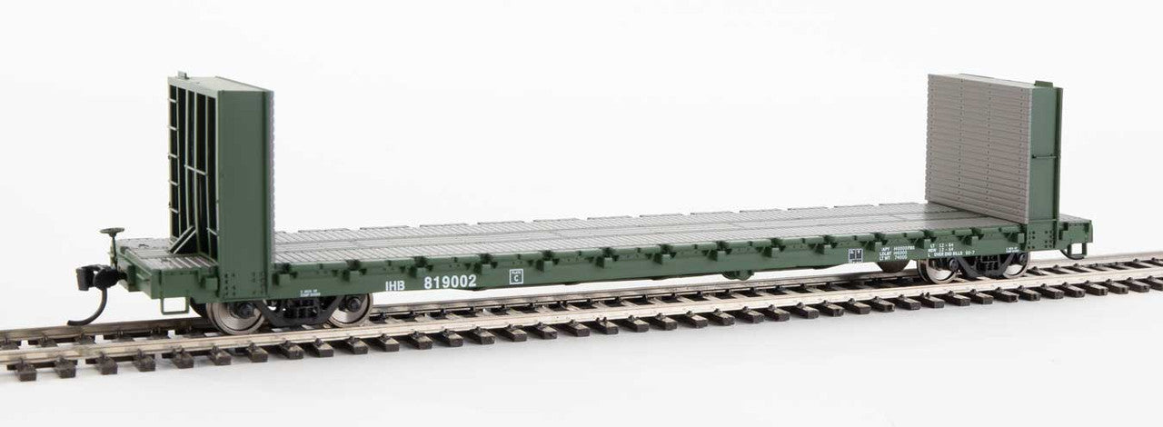 Walthers HO Scale 60' Pullman-Standard Bulkhead Flatcar IHB #819002 Limited Edition