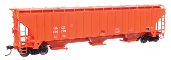 Walthers HO Scale 910 - 49038 Trinity 4750 3 - Bay Covered Hopper GACX #469779