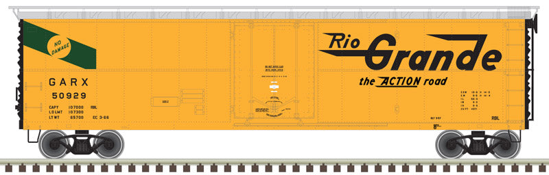 Atlas 20005786 GARX Insulated 50-Foot HO Scale Boxcar (Reefer) Denver & Rio Grande Western #50921