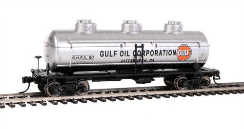 Walthers HO Scale 910-1134 3 Dome Tank Car SHPX Gulf Oil #60 for Model Railways