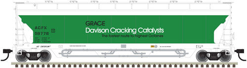 Atlas 20006277 Green & White HO Scale Pressureaide Centerflow Hopper Grace Davison #59783