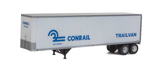 Walthers 949 - 2504 Assembled HO Scale SceneMaster 40 - Foot Trailmobile Trailer Two - Pack for Conrail Model Railroad