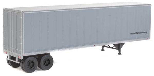 Walthers HO Scale Assembled 2-Pack 40' Gray United Parcel Service Trailmobile Trailers