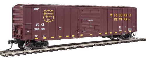 Walthers 910-1847 HO Scale 50-Foot ACF Exterior Post Boxcar for Wisconsin Central Line, Featuring Car Number 25399