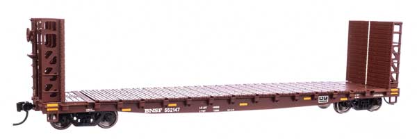 HO Scale Walthers Mainline 53' GSC Bulkhead Flatcar BNSF #552147 910 - 5922