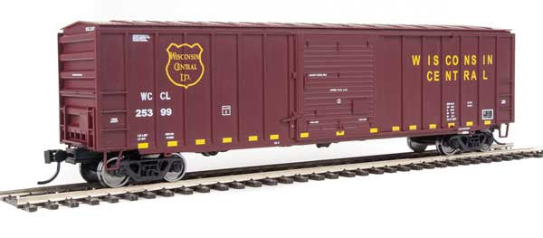 Walthers 910-1847 HO Scale 50-Foot ACF Exterior Post Boxcar for Wisconsin Central Line, Featuring Car Number 25399