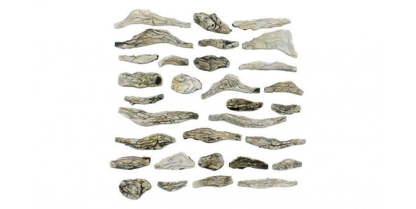 Woodland Scenics 1141 - 31 Piece Ready - Made Creek Bed Rocks for A Scale