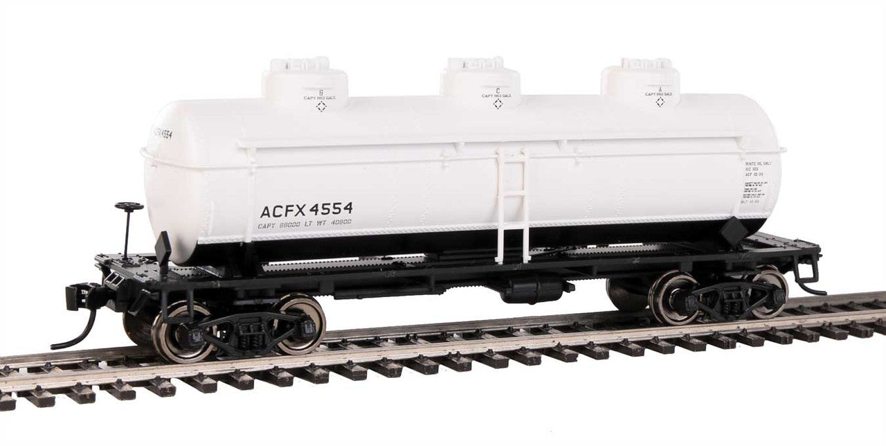 Walthers HO Scale 910-1129 3 Dome Tank Car ACFX #4554 for Model Railroad Layouts