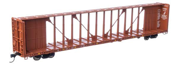 Walthers HO Scale 72-Foot Centerbeam Flatcar with Standard Beam - IC Illinois Central #977047 Model Train Car