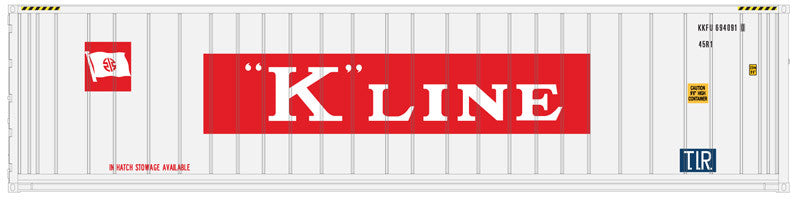 N Scale ATLAS 50005354 K Line 40-Foot Refrigerated Container Set #2 (3 Pack) for Model Trains