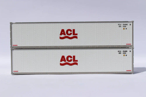 JTC N Scale 40' Standard Height (8'6) ACL Smooth-side Model Train Containers