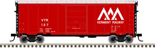 Atlas N Scale 40' PS-1 Boxcar VTR Vermont Railway #133 (Red, White)