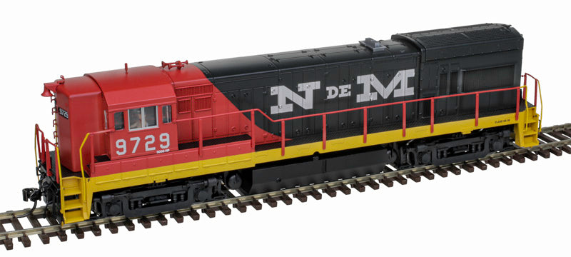 Atlas Gold HO Scale GE U30B N de M Mexico #9729 (Green, Orange, Black) DCC & Sound