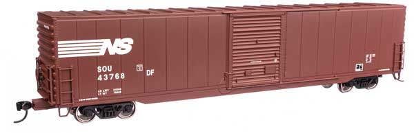 Walthers HO Scale 60' Norfolk Southern SOU #43768 Auto Parts Boxcar