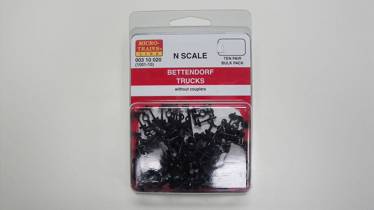 N Scale 00310020 Micro Trains Bettendorf Trucks (1001 - 10) for Model Trains
