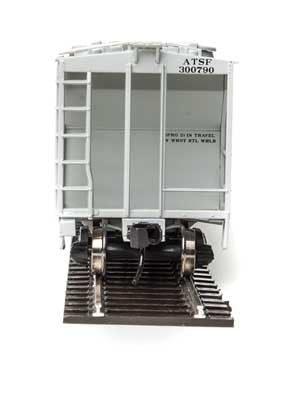 Walthers Mainline HO Scale 50-Foot Pullman-Standard PS-2 2893 Three-Bay Covered Hopper Model Train Car - ATSF Santa Fe #300790